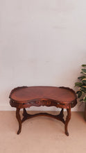 Load and play video in Gallery viewer, Hand Carved Antique Table

