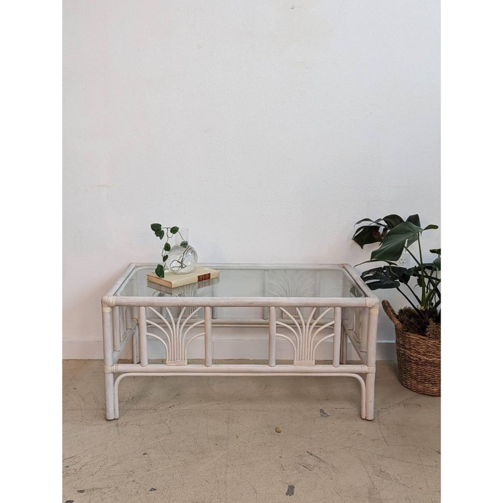 White Rattan Coffee Table The Woven Home