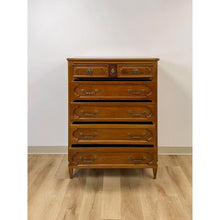 Load image into Gallery viewer, Vintage Thomasville Transitional Tallboy Dresser, Burlwood Accents, MCM Casegood
