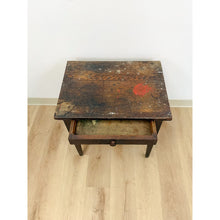 Load image into Gallery viewer, Antique Rustic Distressed Walnut End Table Vintage Accent Side Table
