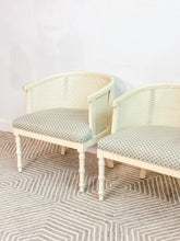 Load image into Gallery viewer, Pair of Faux Bamboo Armchairs
