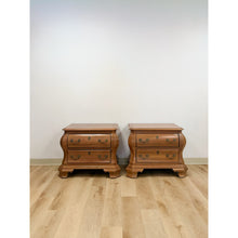 Load image into Gallery viewer, Vintage Century Furniture Provincial Curvy Nightstand Pair Classic Bedroom Table
