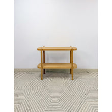 Load image into Gallery viewer, Modern Two-Tier Natural Wood Console Table Entryway Sofa Table 36"
