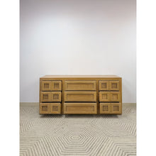 Load image into Gallery viewer, Thomasville Blonde Oak 9-Drawer Dresser Vintage Bedroom Storage MCM Dresser
