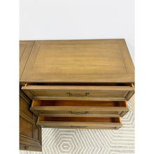 Load image into Gallery viewer, MCM Modular Three Piece Buffet Console Server Vintage Grey Green Server
