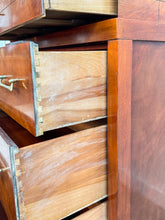 Load image into Gallery viewer, Mahogany Modern Tallboy Dresser
