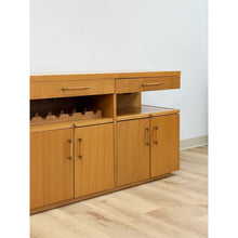 Load image into Gallery viewer, Stanley Buffet/Credenza Wine Rack w/ Lighted Bar MCM Entertainment Console
