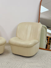 Load image into Gallery viewer, Pair of Postmodern Leather Swivel Gliders
