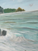 Load image into Gallery viewer, Original Signed Seaside Painting 60s

