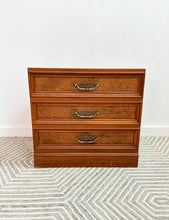 Load image into Gallery viewer, Vintage Hidden Vanity Storage Bench
