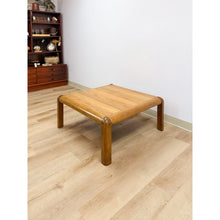 Load image into Gallery viewer, Vintage Lane Altavista Walnut Coffee Table MCM Square Blonde Wood Round Edges

