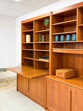 Load image into Gallery viewer, Danish Teak Wall Units with Secretary Desk
