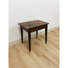 Load image into Gallery viewer, Antique Rustic Distressed Walnut End Table Vintage Accent Side Table

