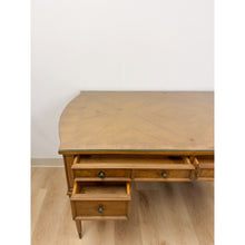 Load image into Gallery viewer, American of Martinsville Vintage MCM Desk w/ Glass Top Four Drawers Transitional
