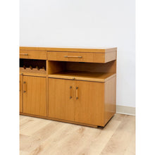 Load image into Gallery viewer, Stanley Buffet/Credenza Wine Rack w/ Lighted Bar MCM Entertainment Console
