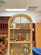 Load image into Gallery viewer, Large Arched Wicker Rattan Shelf
