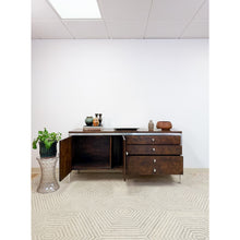 Load image into Gallery viewer, Tomlinson MCM Burlwood Credenza Chrome Details Doors Drawers, Buffet, Console
