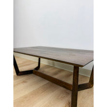 Load image into Gallery viewer, Vintage Style Williams Sonoma Home Dark Walnut Coffee Table MCM Wood
