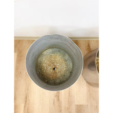 Load image into Gallery viewer, Vintage Round Chrome Oversized Planter Pair MCM Mid-Century Modern Chic
