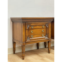 Load image into Gallery viewer, Vintage Nightstands White Furniture Co Traditional Engraved Brass Pair
