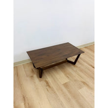 Load image into Gallery viewer, Vintage Style Williams Sonoma Home Dark Walnut Coffee Table MCM Wood
