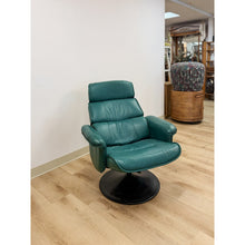 Load image into Gallery viewer, Chairworks Teal Adjustable Recliner Stressless Style Vintage Lounge Chair Retro
