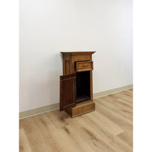 Load image into Gallery viewer, Antique Pedestal Primitive Rustic Provincial European Wood Display Stand
