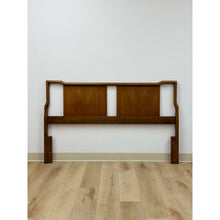 Load image into Gallery viewer, United Furniture MCM Solid Walnut Queen Headboard Vintage Solid Wood Piece
