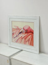 Load image into Gallery viewer, Framed Flamingo Art
