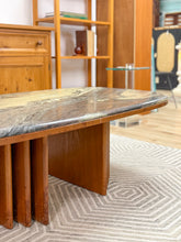 Load image into Gallery viewer, Bendixen Teak and Marble Coffee Table
