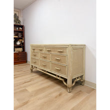 Load image into Gallery viewer, Coastal Ficks Reed Faux Bamboo Woven Nine Drawer Dresser, Wicker
