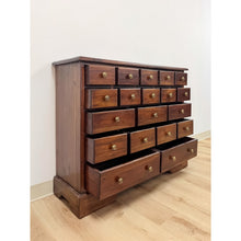Load image into Gallery viewer, Vintage Apothecary Cabinet Handmade Nineteen Drawer Wood Storage Traditional
