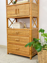 Load image into Gallery viewer, Vintage Rattan Etagere
