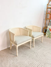 Load image into Gallery viewer, Pair of Faux Bamboo Armchairs
