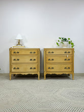Load image into Gallery viewer, Pair of French Provincial Solid Wood Chests
