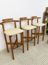 Load image into Gallery viewer, Set of 3 Findahls Møbelfabrik Barstools
