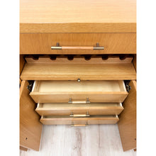 Load image into Gallery viewer, Stanley Buffet/Credenza Wine Rack w/ Lighted Bar MCM Entertainment Console
