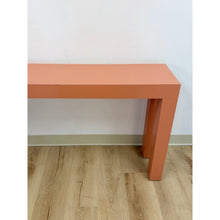 Load image into Gallery viewer, Vintage Salmon Laminate Narrow Console Sofa Table Postmodern Retro Slim
