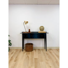 Load image into Gallery viewer, Nichols and Stone Solid Black Wood Console Two Drawers Modern Transitional
