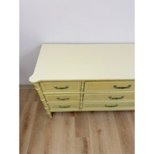 Load image into Gallery viewer, Coastal Henry Link Bali Hai Green Faux Bamboo 9 Drawer Dresser Hollywood Regency
