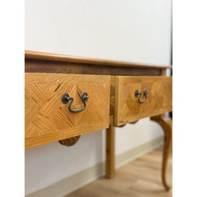 Load image into Gallery viewer, Rare Handmade Inlaid Solid Pine Organic Modern Designer Console Table
