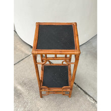 Load image into Gallery viewer, Bamboo Planter Stand Vintage Hollywood Regency Chinoiserie Tall Coastal
