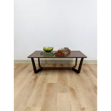 Load image into Gallery viewer, Vintage Style Williams Sonoma Home Dark Walnut Coffee Table MCM Wood
