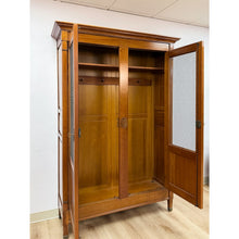 Load image into Gallery viewer, Vintage Wardrobe Grange French Antique Style Locking Bronze Dowel Armoire
