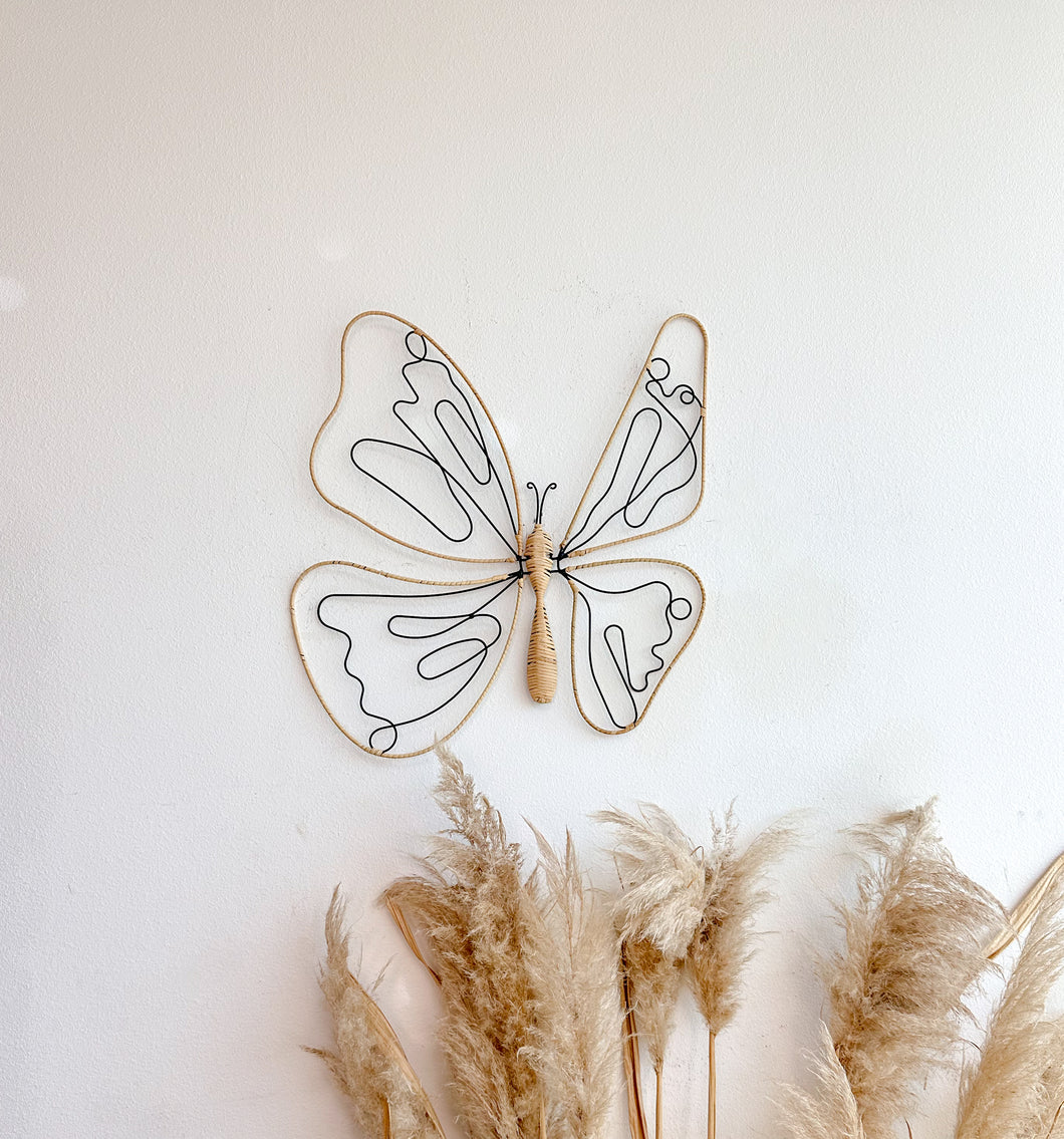 Woven Butterfly Wall Hanging