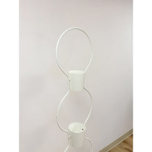 Load image into Gallery viewer, Vintage MCM 3-Tier White Plant Stand Retro Mid-Century Modern Display
