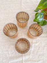 Load image into Gallery viewer, Set of 4 Gold Culver Glasses

