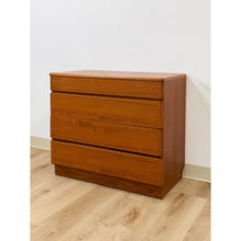 Load image into Gallery viewer, Vintage MCM Danish Modern Teak Four Drawer Chest, Dresser, Bedroom Storage

