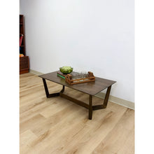 Load image into Gallery viewer, Vintage Style Williams Sonoma Home Dark Walnut Coffee Table MCM Wood
