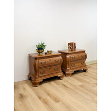 Load image into Gallery viewer, Vintage Century Furniture Provincial Curvy Nightstand Pair Classic Bedroom Table
